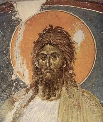 St. John the Baptist by Meister von Gracanica, circa 1235 (source)