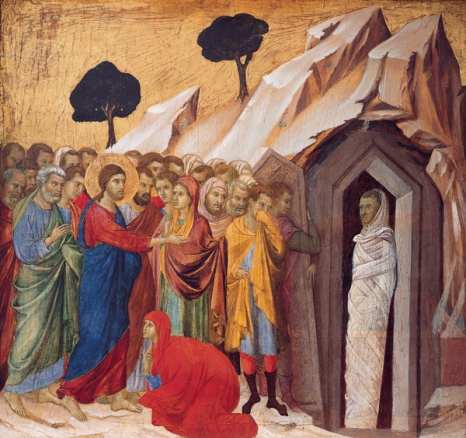 Duccio's The Raising of Lazarus (source)